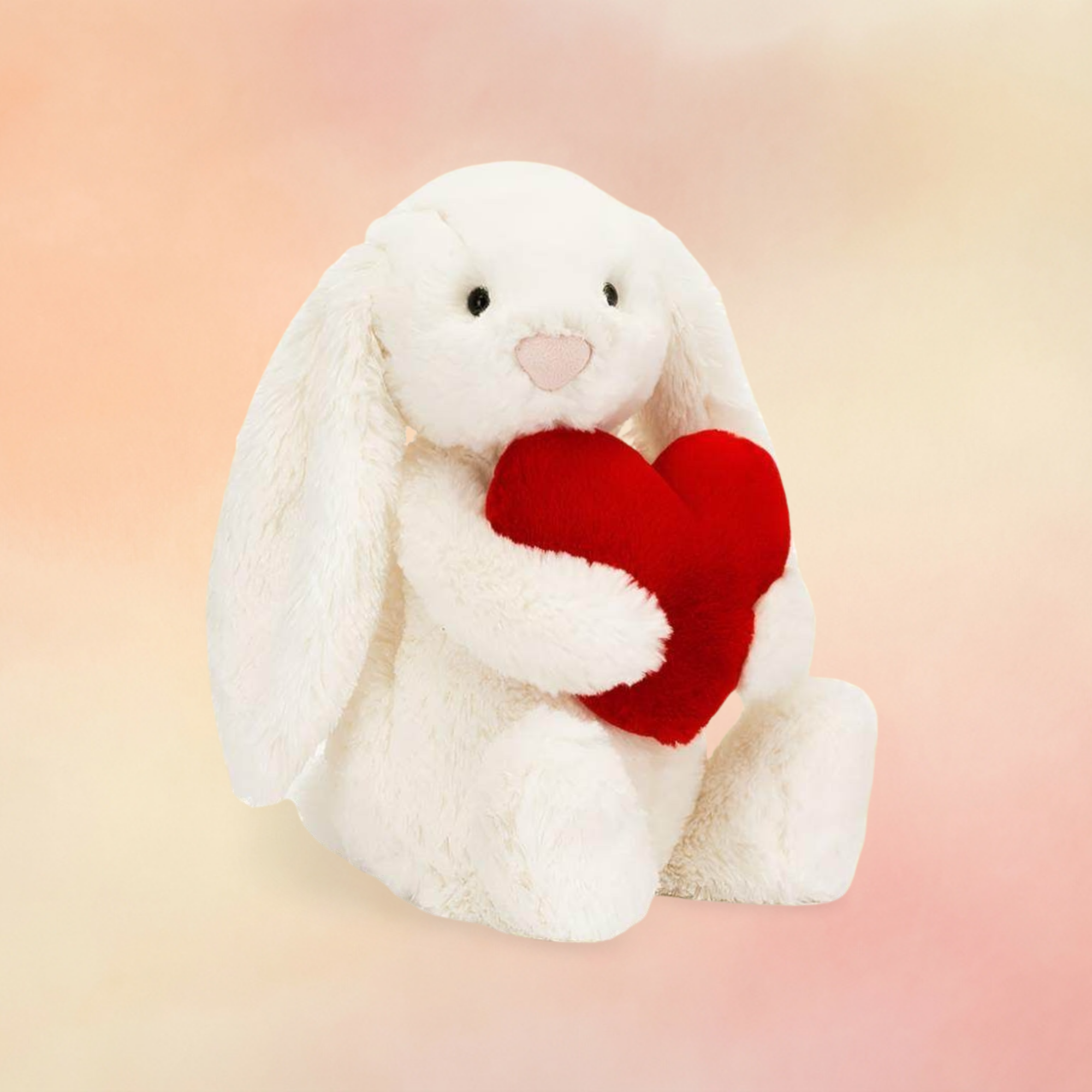 Bashful Red Love Heart Bunny | Bashful Collection
